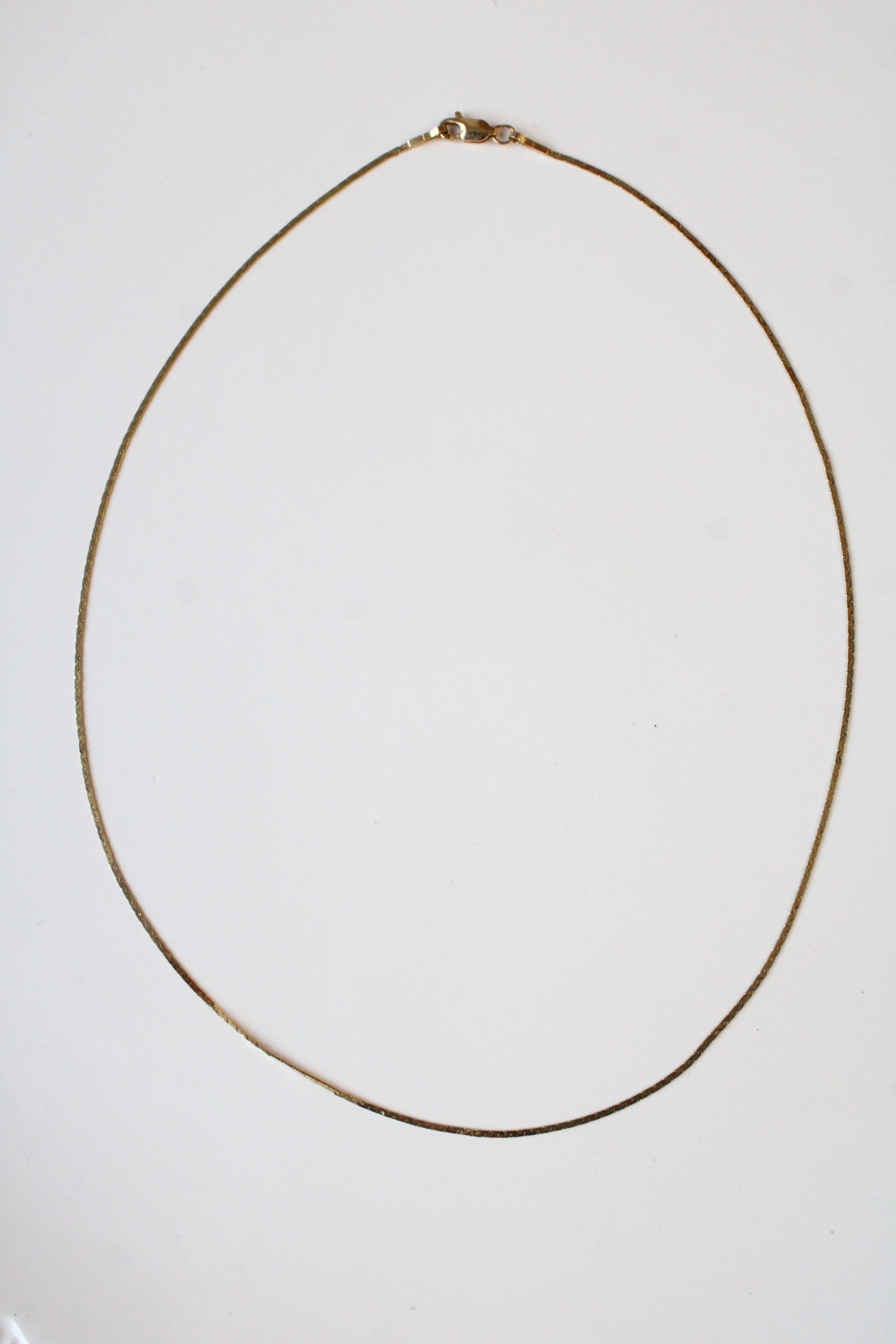 14K Yellow Gold Snake Chain Necklace
