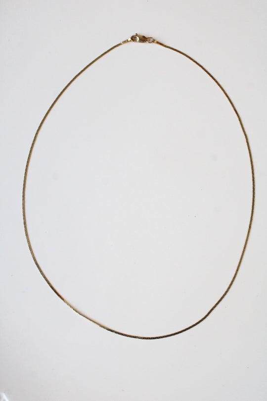 14K Yellow Gold Snake Chain Necklace