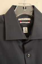 Van Heusen Dark Gray Long Sleeve Button Down Shirt | M