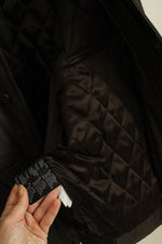Metropolitan View Brown Genuine Leather Bomber Jacket | L