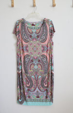 Signature Camryn Colorful Paisley Print Dress | 18W