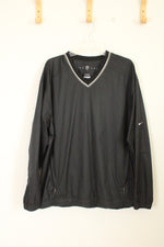 Nike Golf Black V-neck Windbreaker Pullover | XL