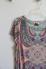Signature Camryn Colorful Paisley Print Dress | 18W