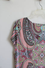 Signature Camryn Colorful Paisley Print Dress | 18W