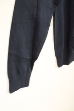 New Nautica Navy Quarter Zip Sweater | M