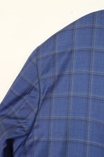 Peter Millar Wool Blue Plaid Blazer | 44