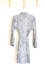 Jones New York Black and White Printed Dress | S/M