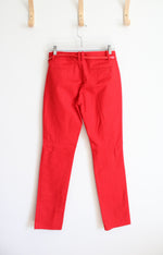 Calvin Klein Red Belted Trouser Pants | 2