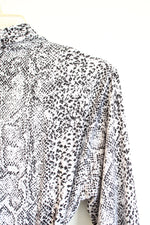 Jones New York Black and White Printed Dress | S/M