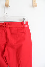 Calvin Klein Red Belted Trouser Pants | 2