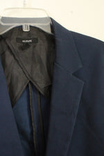 Alfani Navy Cotton Blend Blazer | XL
