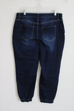 Royalty Dark Wash Jogger Jeans | 16 Petite