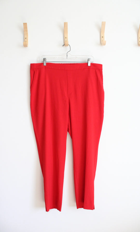 Banana Republic Red Hayden Trouser Pants | 16