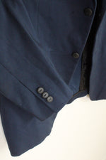 Alfani Navy Cotton Blend Blazer | XL