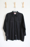 Dickies Black Button Down Shirt | 2XL