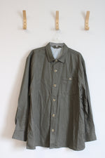 Nick Graham Green Button Down Long Sleeve Shirt | 2XL