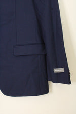 New Michael Kors Navy Wool Blend Blazer |42