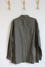 Nick Graham Green Button Down Long Sleeve Shirt | 2XL
