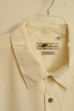 Joe Marlon Cream SS Button-down Collared Shirt | XXL