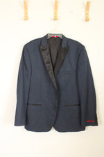 Alfani Slim Navy Houndstooth Blazer | 46
