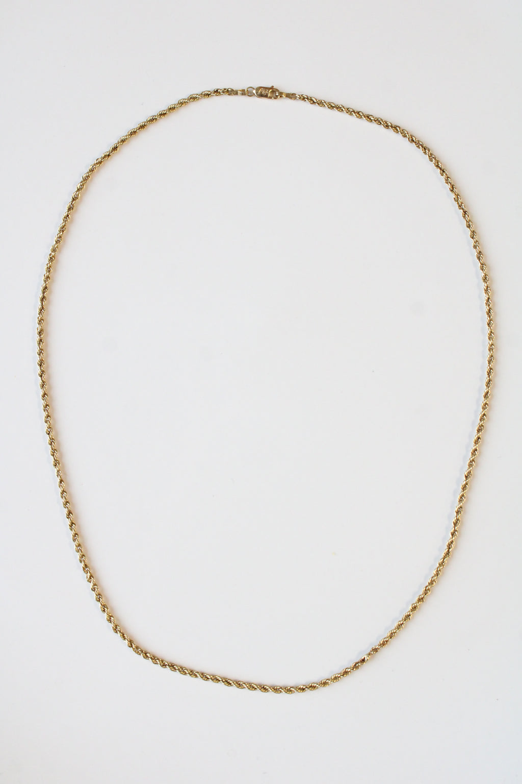 14K Yellow Gold Twist Chain Necklace