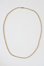 14K Yellow Gold Twist Chain Necklace