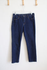 Old Navy High Rise Wow Straight Dark Wash Jeans | 8 Petite