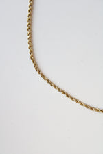 14K Yellow Gold Twist Chain Necklace