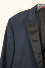 Alfani Slim Navy Houndstooth Blazer | 46
