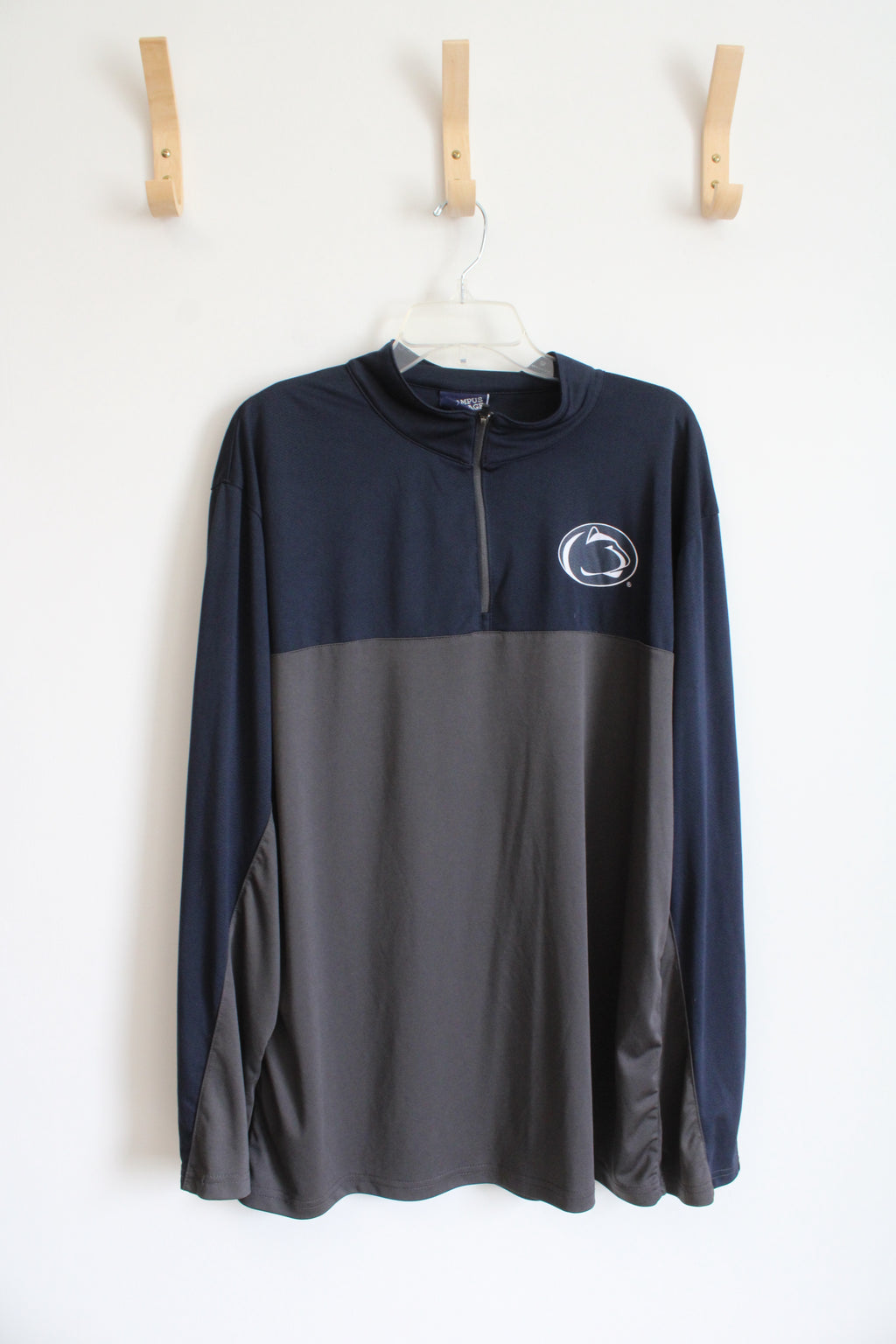 Campus Heritage Navy & Gray Penn State Nittany Lions Quarter Zip Sweatshirt | XXL