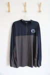 Campus Heritage Navy & Gray Penn State Nittany Lions Quarter Zip Sweatshirt | XXL