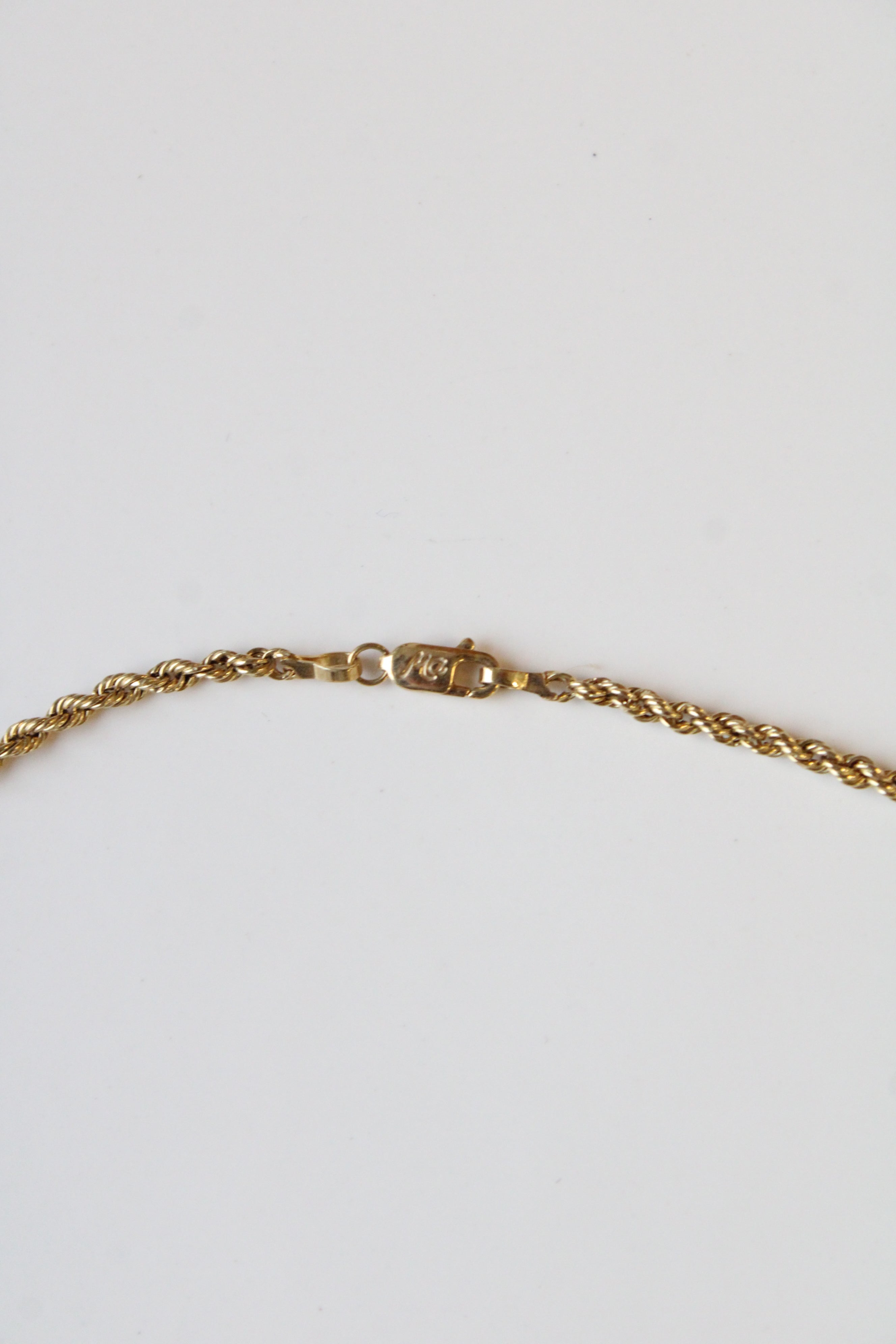 14K Yellow Gold Twist Chain Necklace