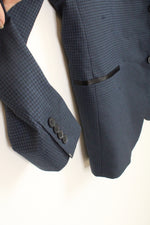 Alfani Slim Navy Houndstooth Blazer | 46