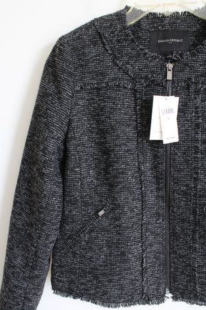 NEW Banana Republic Black Tweed Jacket | 4