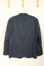 Alfani Slim Navy Houndstooth Blazer | 46