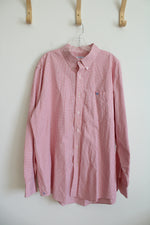 Southern Tide Red & White Plaid Button Down Shirt | XXL