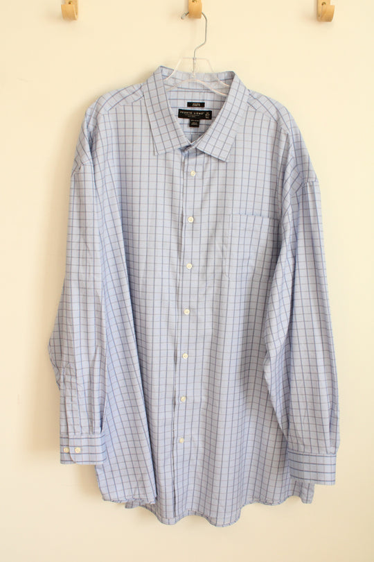 Pronto Uomo Blue Plaid Cotton LS Button-down Shirt | 20
