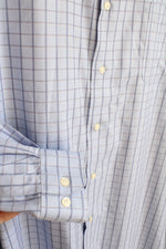 Pronto Uomo Blue Plaid Cotton LS Button-down Shirt | 20