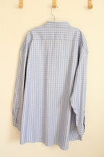 Pronto Uomo Blue Plaid Cotton LS Button-down Shirt | 20