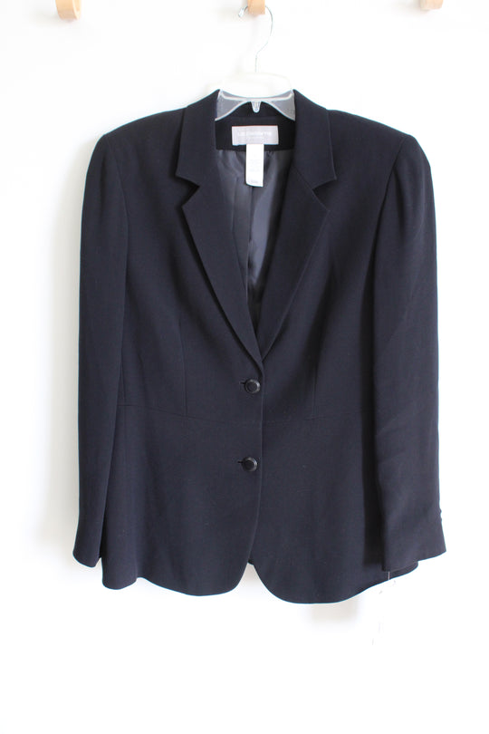 NEW Liz Claiborne Twilight Frost Navy Blue Blazer | 10