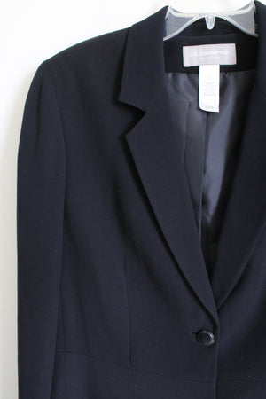 NEW Liz Claiborne Twilight Frost Navy Blue Blazer | 10