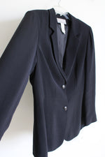 NEW Liz Claiborne Twilight Frost Navy Blue Blazer | 10