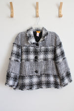 Ruby Rd. Black & White Tweed Jacket | 18