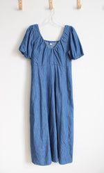 Old Navy Chambray Denim Cotton Midi Dress | M