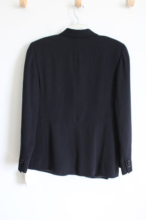 NEW Liz Claiborne Twilight Frost Navy Blue Blazer | 10