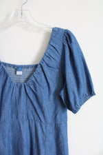 Old Navy Chambray Denim Cotton Midi Dress | M