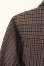 Orvis Blue Green and Tan Plaid Button-down Shirt | L