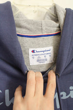 NEW Champion Blue Logo Hoodie | 2XL