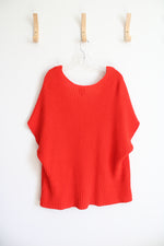 Cabi Ruby Orange Loose Slouchy Sweater | L