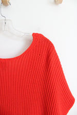 Cabi Ruby Orange Loose Slouchy Sweater | L